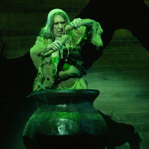 Colin Peasley as Madge in La Sylphide.